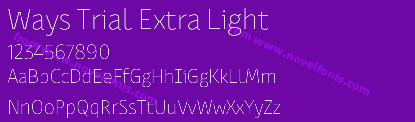 Ways Trial Extra LightPreview Ways Trial Extra LightPreview
