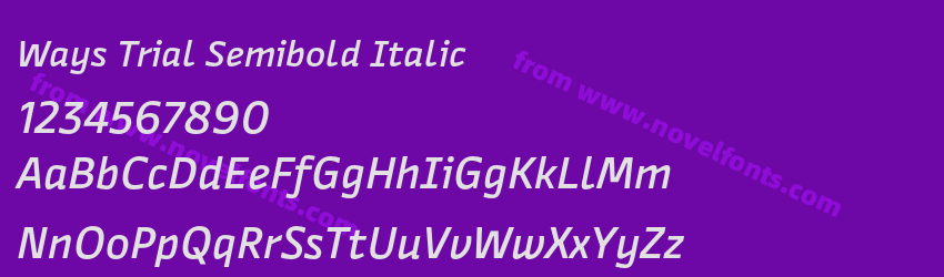 Ways Trial Semibold ItalicPreview Ways Trial Semibold ItalicPreview