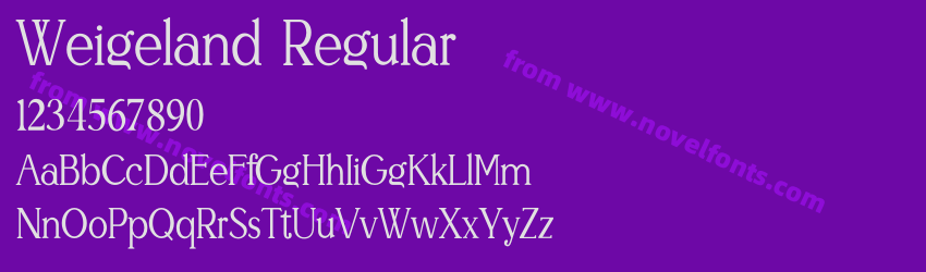 Weigeland RegularPreview Weigeland RegularPreview