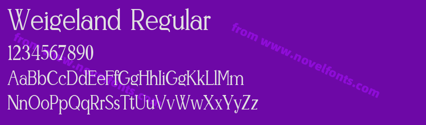 Weigeland RegularPreview Weigeland RegularPreview