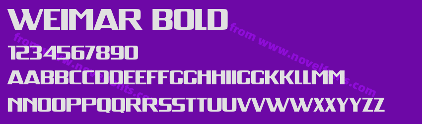 Weimar BoldPreview Weimar BoldPreview