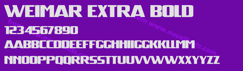 Weimar Extra BoldPreview Weimar Extra BoldPreview