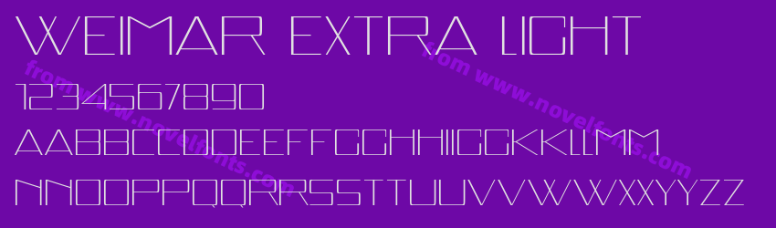 Weimar Extra LightPreview Weimar Extra LightPreview
