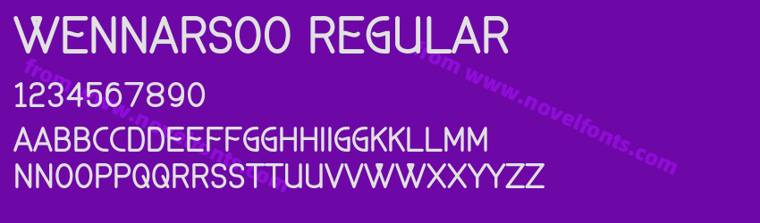 Wennarsoo RegularPreview Wennarsoo RegularPreview