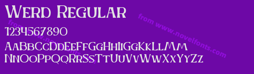 Werd RegularPreview Werd RegularPreview