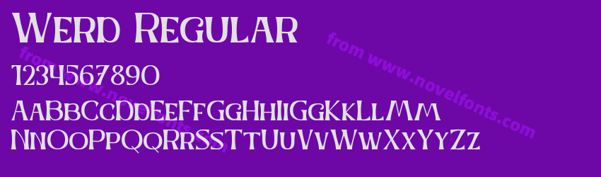 Werd RegularPreview Werd RegularPreview