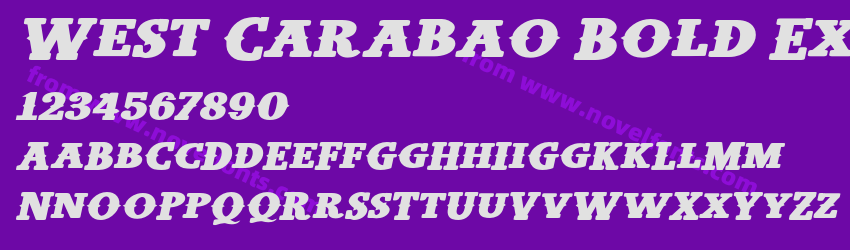 West Carabao Bold Exp ItaPreview West Carabao Bold Exp ItaPreview