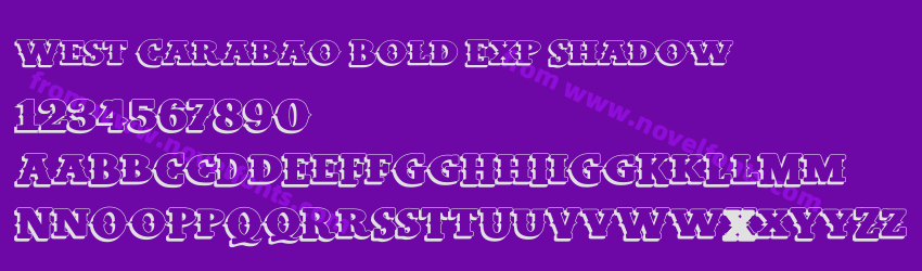 West Carabao Bold Exp ShadowPreview West Carabao Bold Exp ShadowPreview