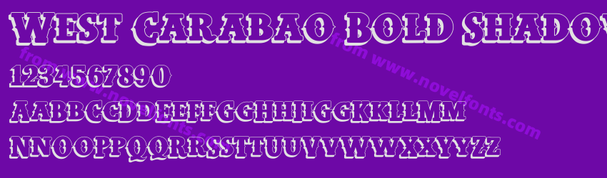 West Carabao Bold ShadowPreview West Carabao Bold ShadowPreview