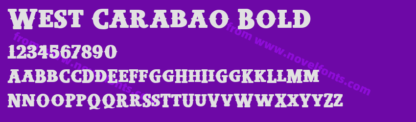 West Carabao BoldPreview West Carabao BoldPreview
