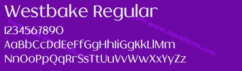 Westbake RegularPreview Westbake RegularPreview