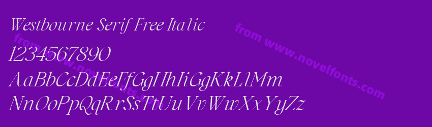 Westbourne Serif Free ItalicPreview Westbourne Serif Free ItalicPreview