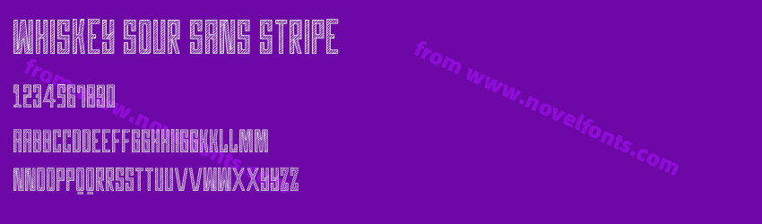 Whiskey Sour Sans StripePreview Whiskey Sour Sans StripePreview