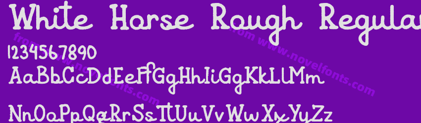White Horse Rough RegularPreview White Horse Rough RegularPreview