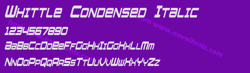 Whittle Condensed ItalicPreview Whittle Condensed ItalicPreview