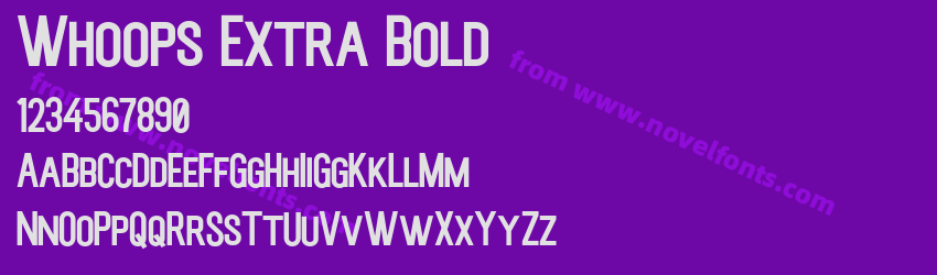 Whoops Extra BoldPreview Whoops Extra BoldPreview