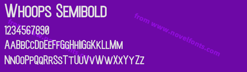 Whoops SemiboldPreview Whoops SemiboldPreview