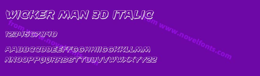 Wicker Man 3D ItalicPreview Wicker Man 3D ItalicPreview