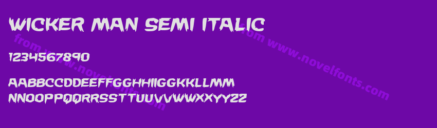 Wicker Man Semi ItalicPreview Wicker Man Semi ItalicPreview