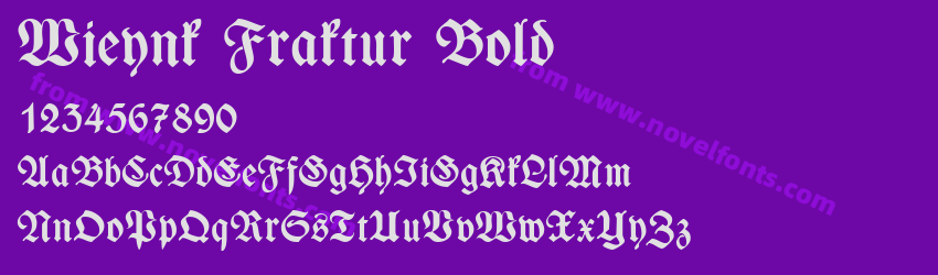 Wieynk Fraktur BoldPreview Wieynk Fraktur BoldPreview