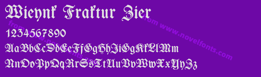 Wieynk Fraktur ZierPreview Wieynk Fraktur ZierPreview