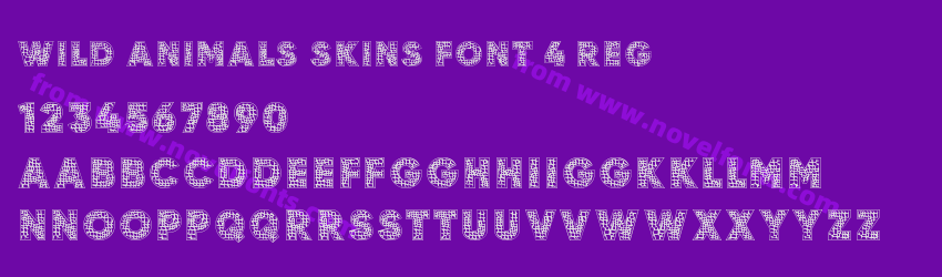Wild Animals Skins Font 4 RegPreview Wild Animals Skins Font 4 RegPreview