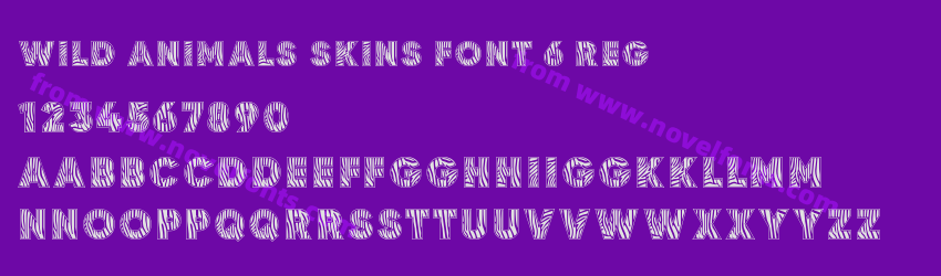 Wild Animals Skins Font 6 RegPreview Wild Animals Skins Font 6 RegPreview