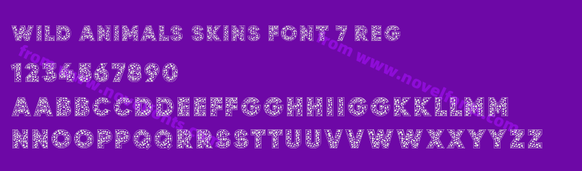Wild Animals Skins Font 7 RegPreview Wild Animals Skins Font 7 RegPreview