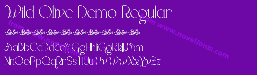 Wild Olive Demo RegularPreview Wild Olive Demo RegularPreview