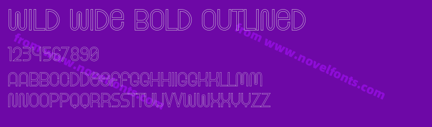 Wild Wide Bold OutlinedPreview Wild Wide Bold OutlinedPreview