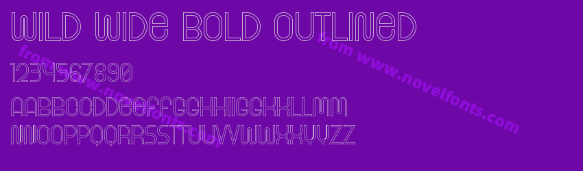 Wild Wide Bold OutlinedPreview Wild Wide Bold OutlinedPreview