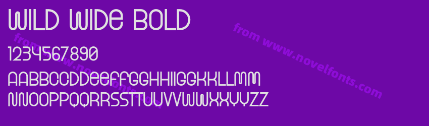 Wild Wide BoldPreview Wild Wide BoldPreview