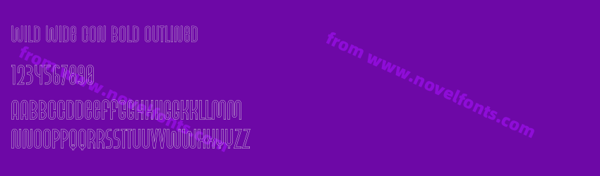 Wild Wide Con Bold OutlinedPreview Wild Wide Con Bold OutlinedPreview