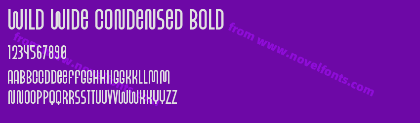 Wild Wide Condensed BoldPreview Wild Wide Condensed BoldPreview