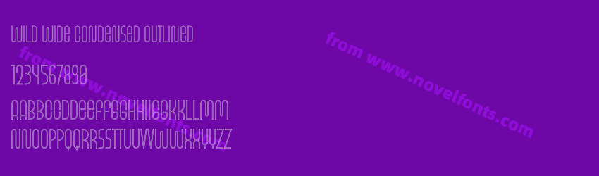Wild Wide Condensed OutlinedPreview Wild Wide Condensed OutlinedPreview