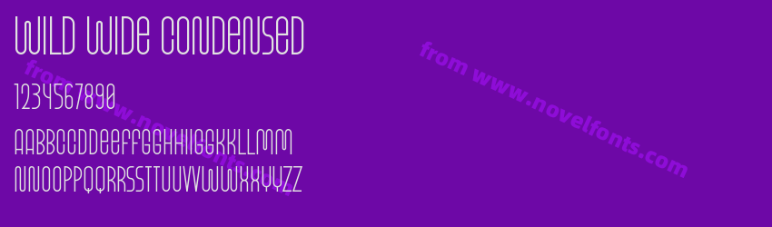 Wild Wide CondensedPreview Wild Wide CondensedPreview