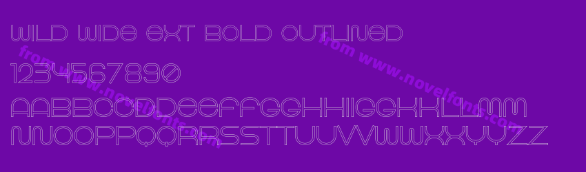 Wild Wide Ext Bold OutlinedPreview Wild Wide Ext Bold OutlinedPreview
