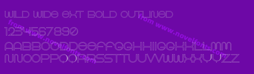 Wild Wide Ext Bold OutlinedPreview Wild Wide Ext Bold OutlinedPreview