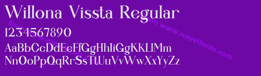 Willona Vissta RegularPreview Willona Vissta RegularPreview