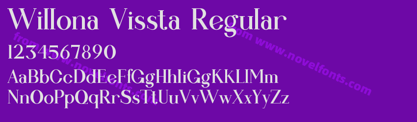 Willona Vissta RegularPreview Willona Vissta RegularPreview