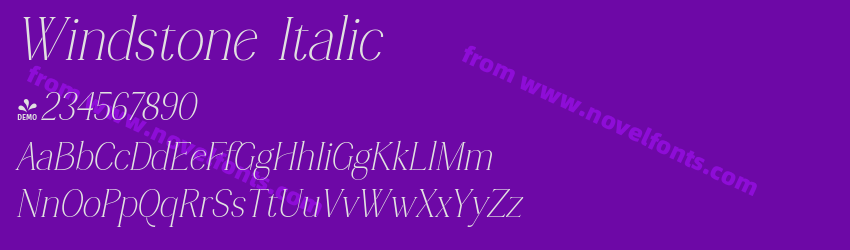 Windstone ItalicPreview Windstone ItalicPreview