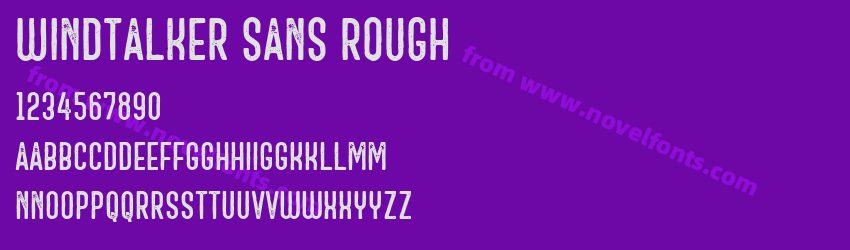 Windtalker Sans RoughPreview Windtalker Sans RoughPreview