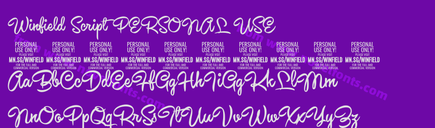 Winfield Script PERSONAL USEPreview Winfield Script PERSONAL USEPreview