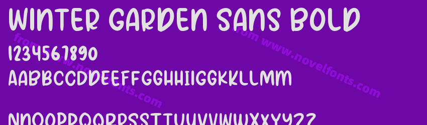 Winter Garden Sans BoldPreview Winter Garden Sans BoldPreview