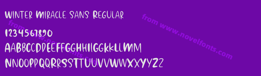 Winter Miracle sans RegularPreview Winter Miracle sans RegularPreview