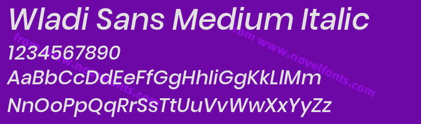 Wladi Sans Medium ItalicPreview Wladi Sans Medium ItalicPreview