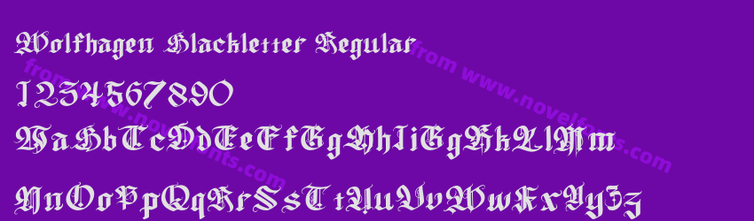 Wolfhagen Blackletter RegularPreview Wolfhagen Blackletter RegularPreview