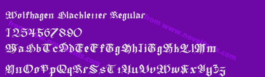 Wolfhagen Blackletter RegularPreview Wolfhagen Blackletter RegularPreview