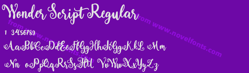 Wonder Script RegularPreview Wonder Script RegularPreview