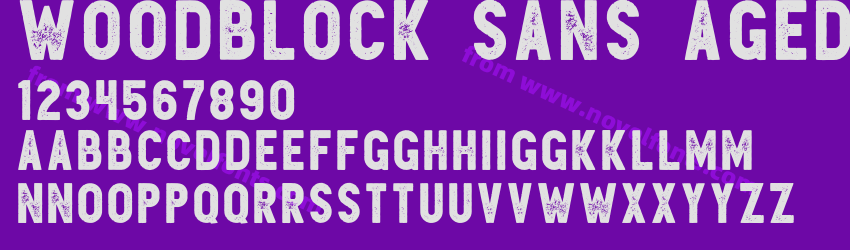 Woodblock Sans AgedPreview Woodblock Sans AgedPreview
